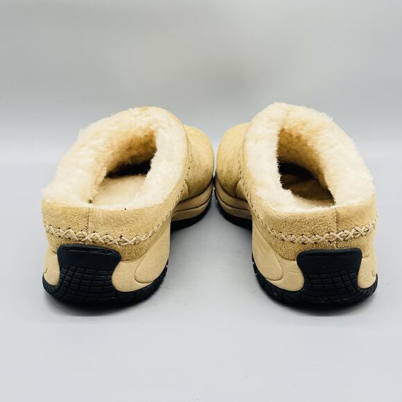 Merrell Shoes Women 7 Brown Suede Primo Chill Mules Slide Shearling Slip On Clog - Picture 6 of 10